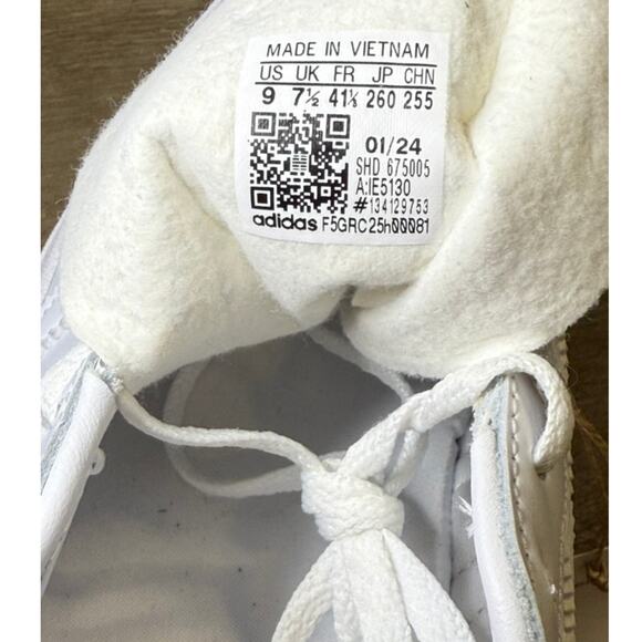 Adidas Gazelle Bold Triple White Platform Sneakers Women’s Size 9 New No Box - Picture 7 of 9